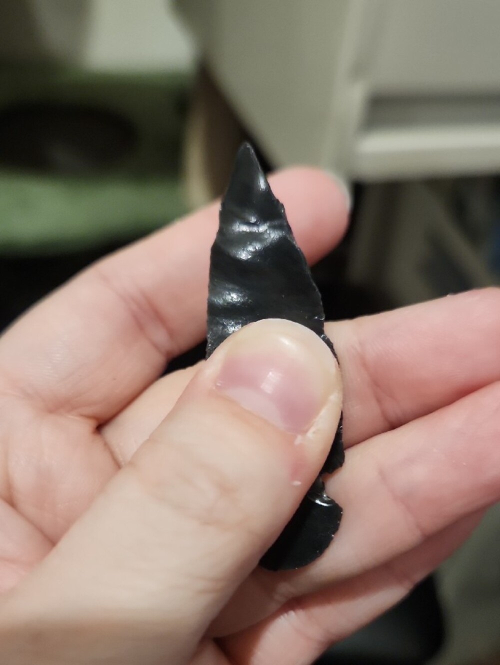 Pyrite Nugget, Obsidian Arrowhead, Mahogany Obsidian Arrowhead - Picture 11 of 12